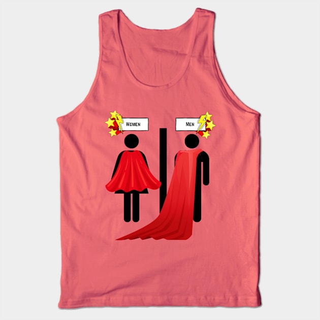 SuperHero's Lavatory Tank Top by BIBLICAL TEA